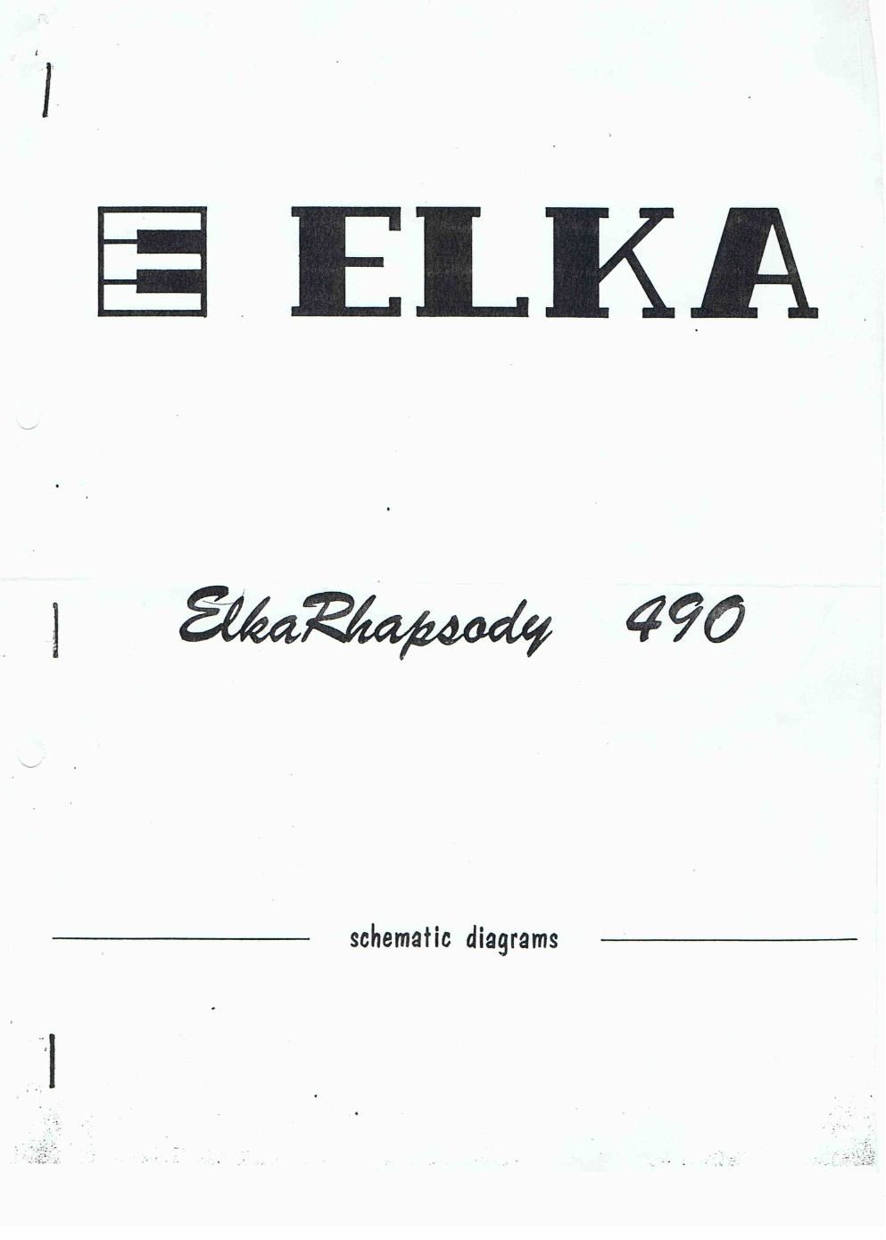 elka rhapsody 490 schematic
