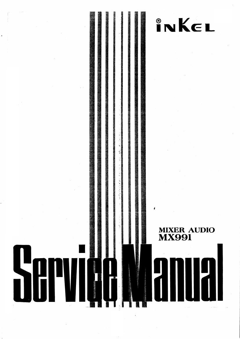Inkel MX 991 Service Manual