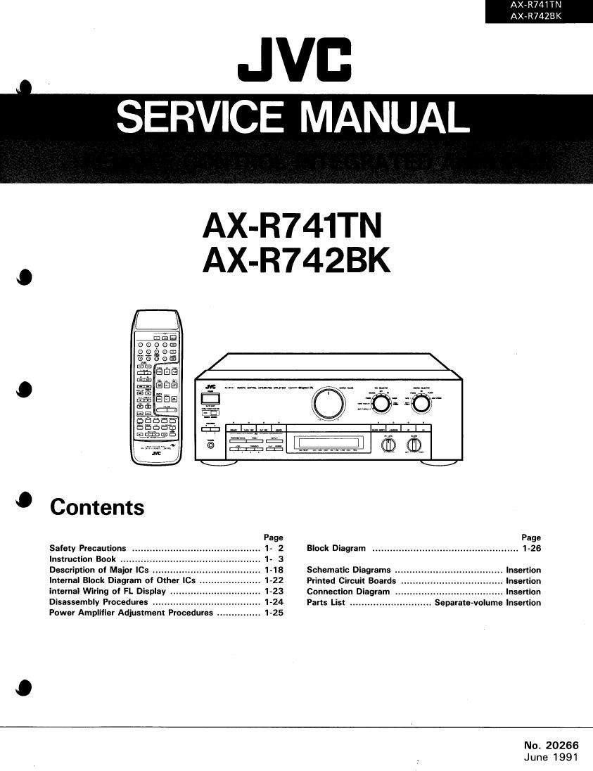 Jvc AX R741TN Service Manual