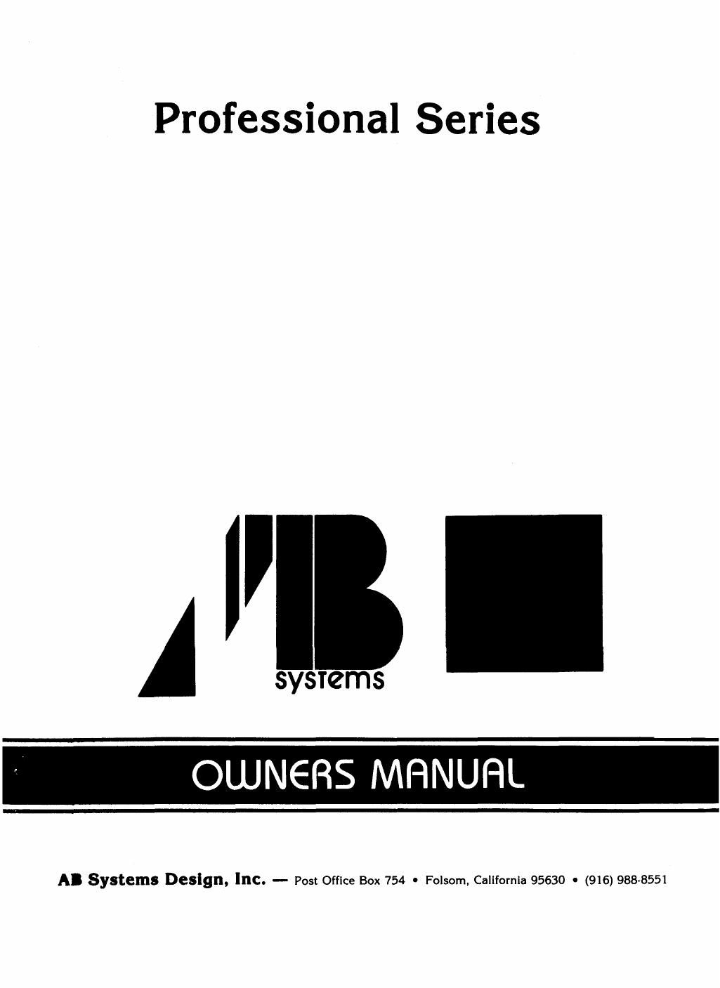 ab international 410 b owners manual