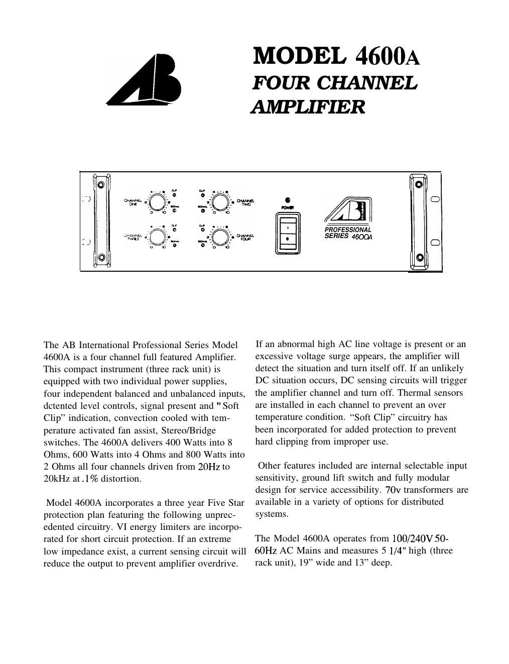 ab international 4600 a brochure