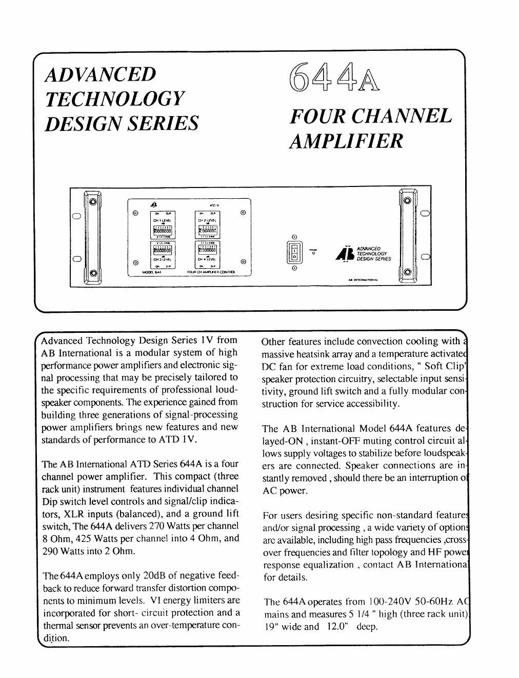 ab international 644 a brochure