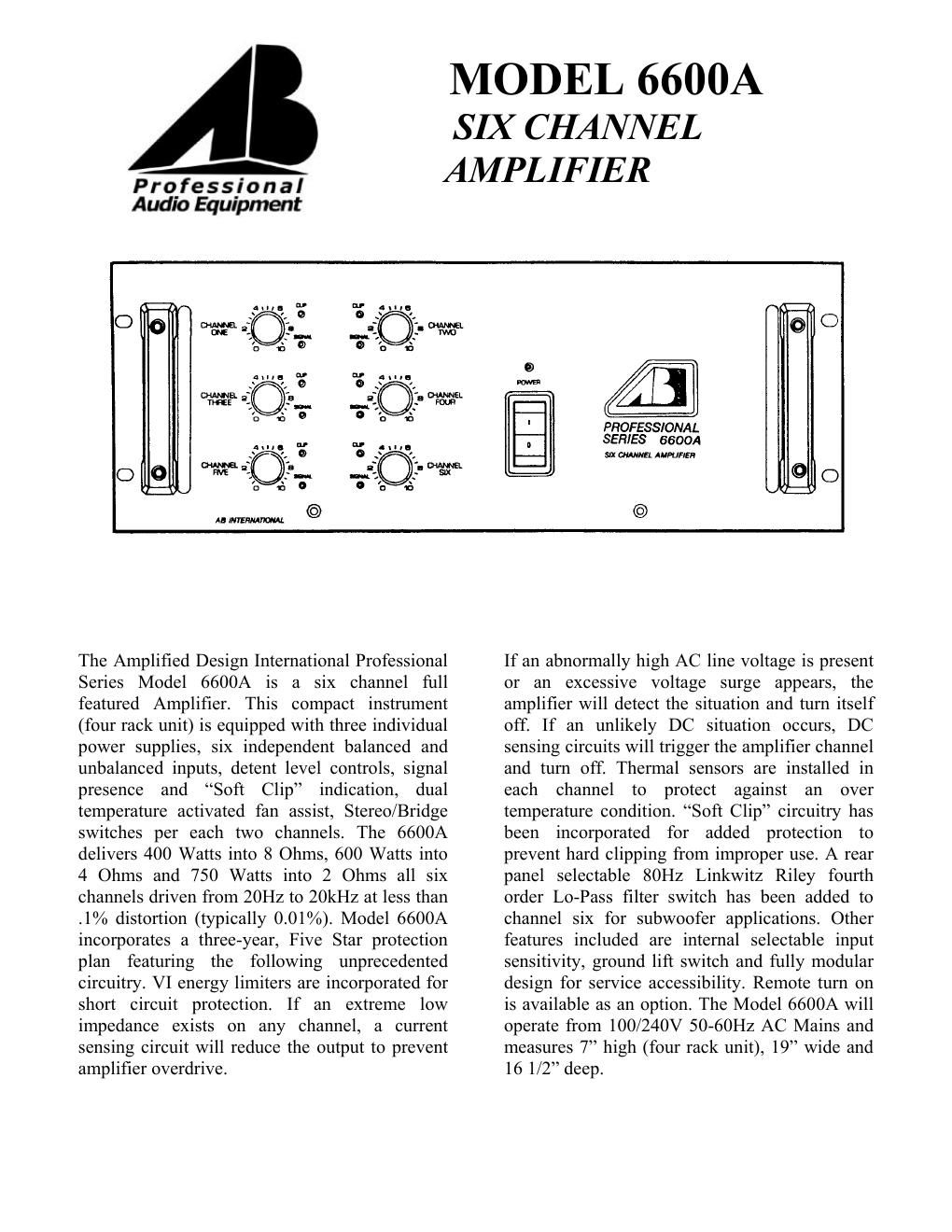 ab international 6600 a brochure