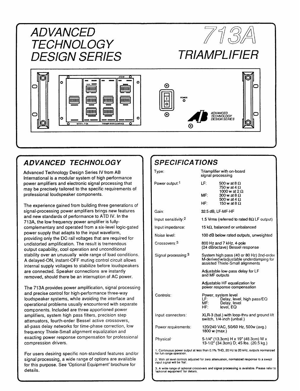 ab international 713 a brochure