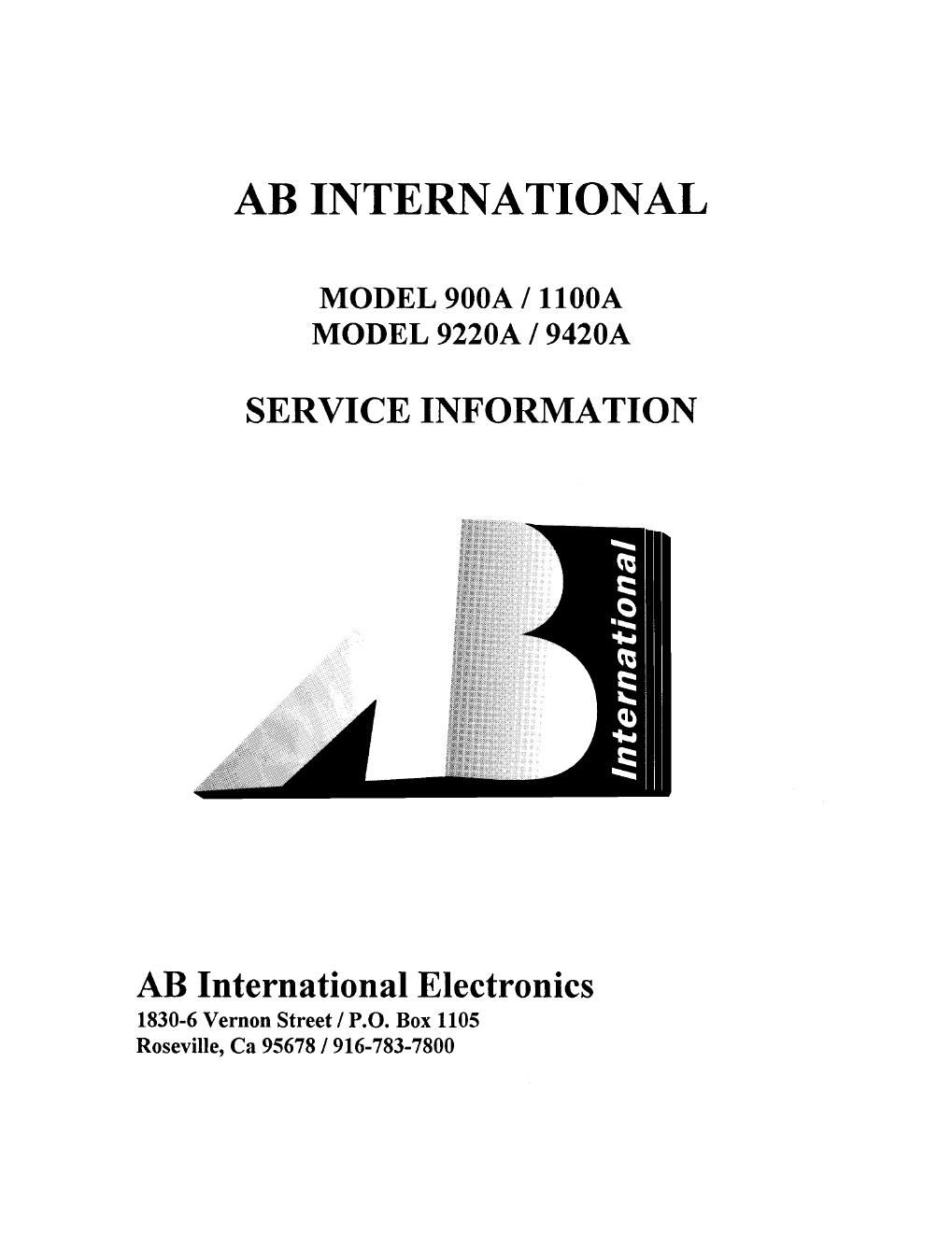 ab international 900 a service manual