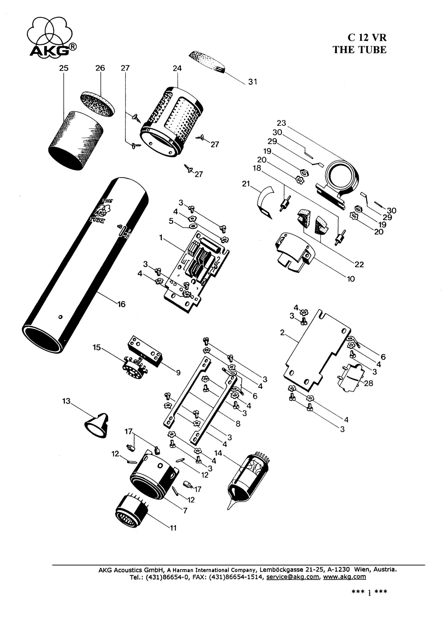 AKG C12VR The Tube Service Manual