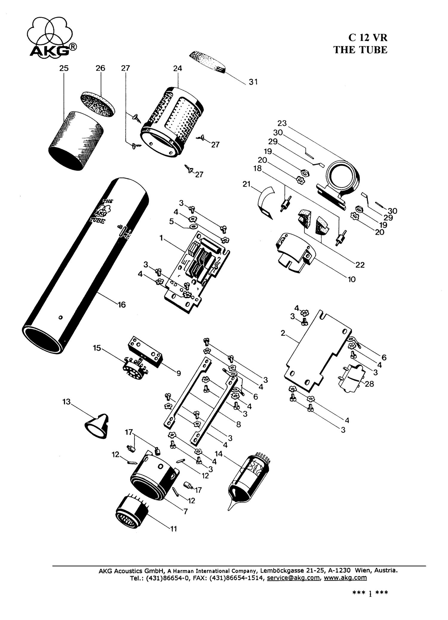 AKG C12VR The Tube Service Manual