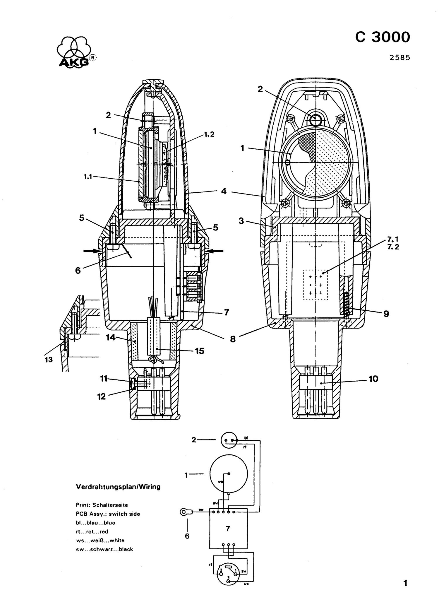 AKG C3000 Service Manual