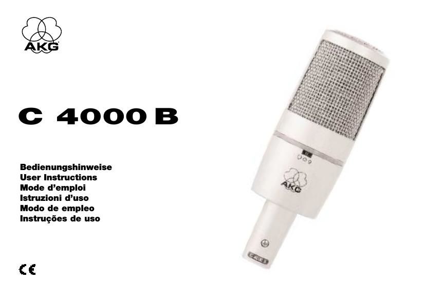 akg c 4000 b owners manual