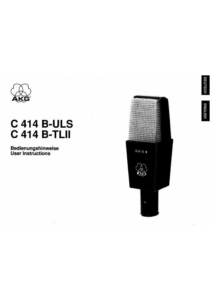 akg c 414 b tls owners manual