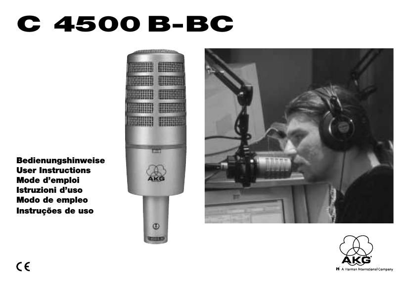 akg c 4500 bbc owners manual