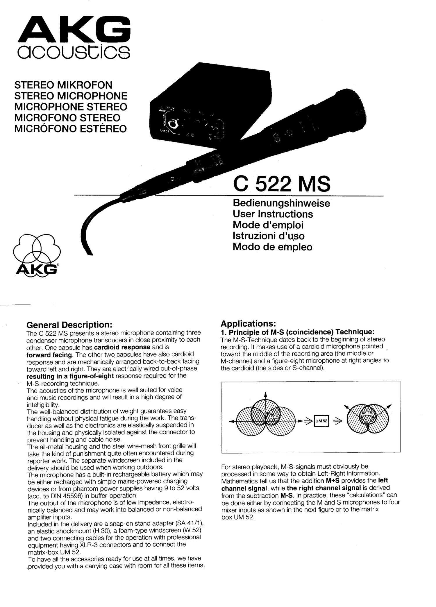 akg c 522 ms owners manual