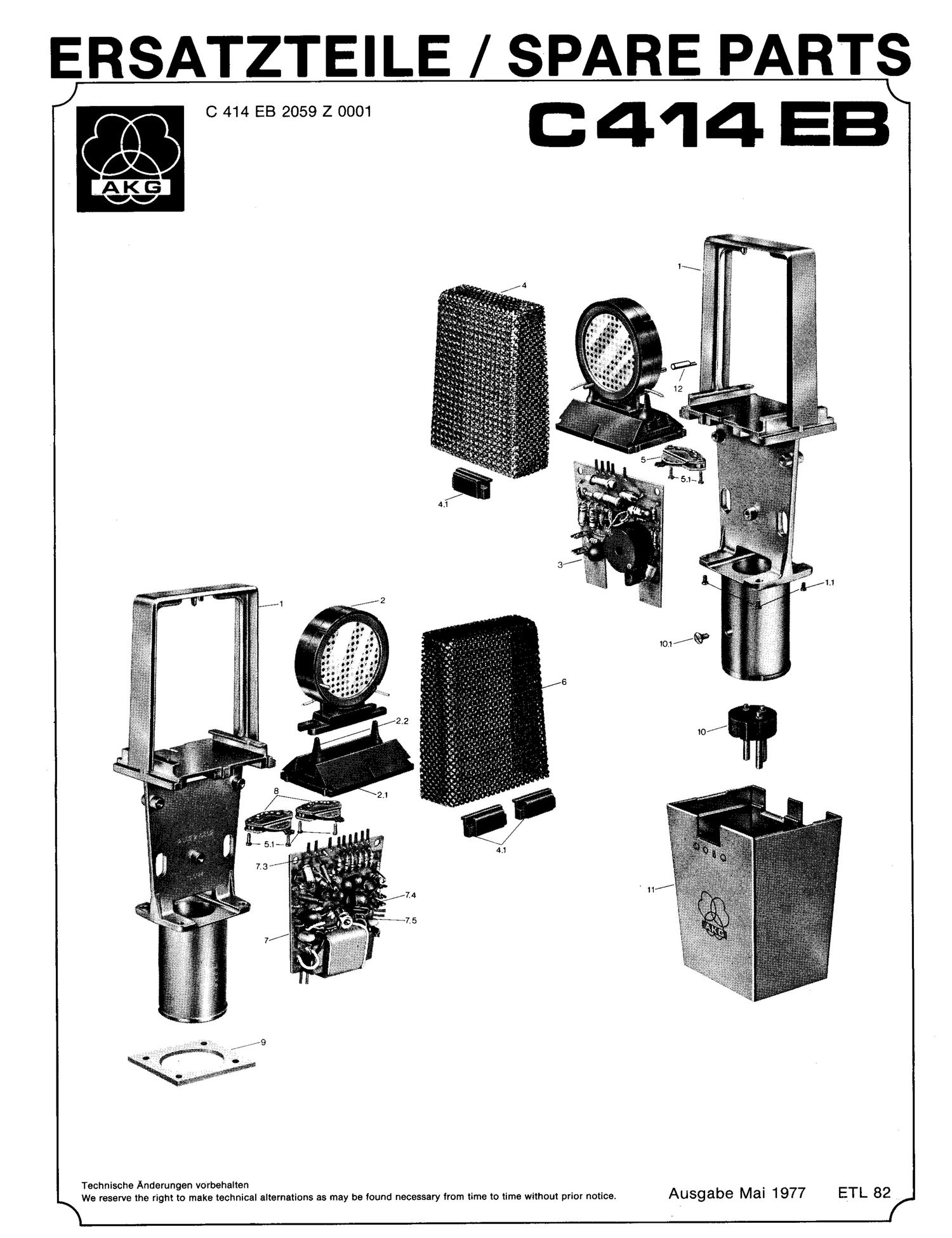 AKG C414EB Service Manual