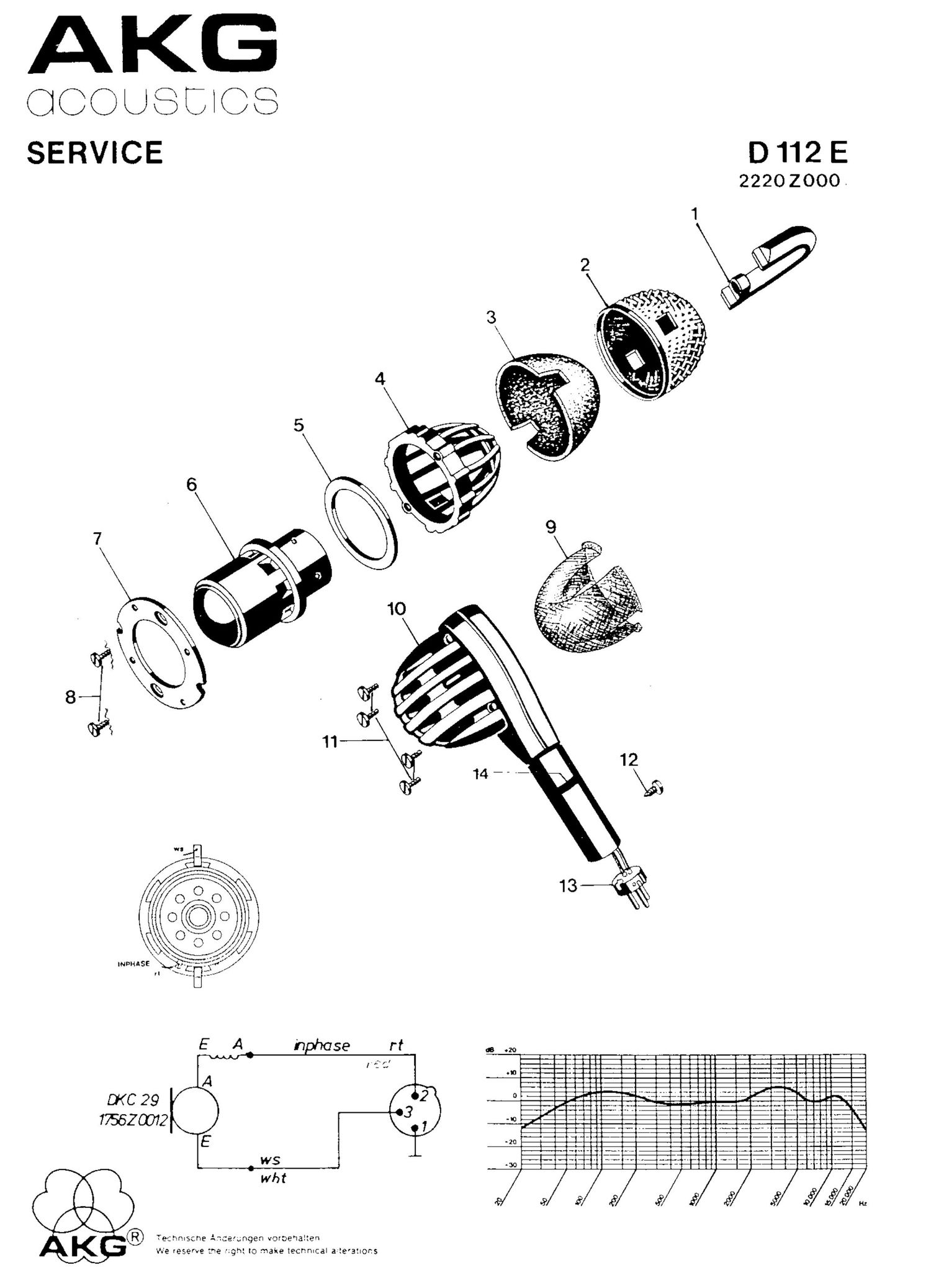 AKG D112E Service Manual