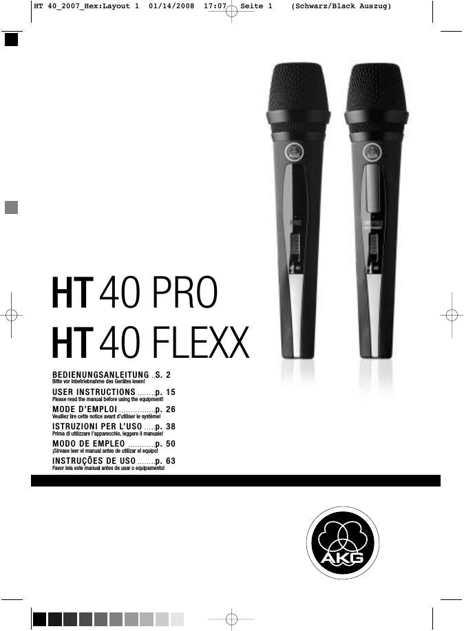 akg ht 40 flexx owners manual