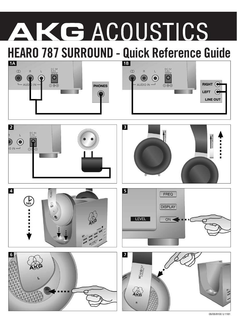 akg hearo 787 surround owners manual