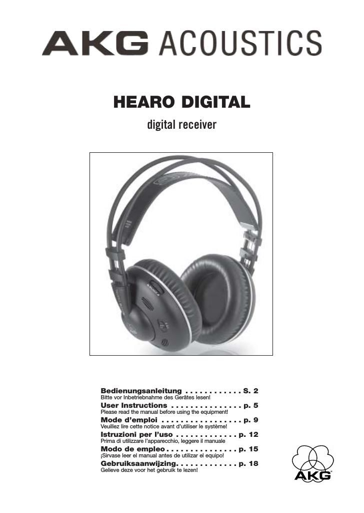 akg hearo digital owners manual