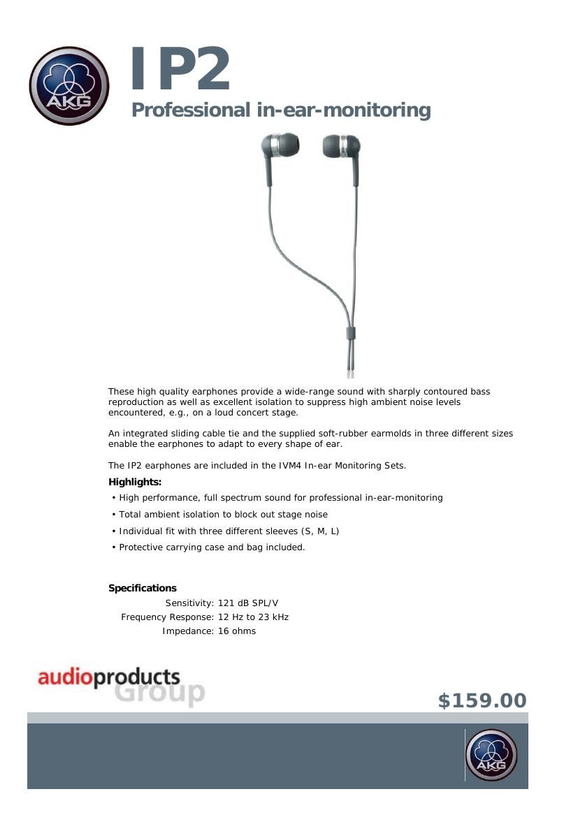 akg ip 2 brochure