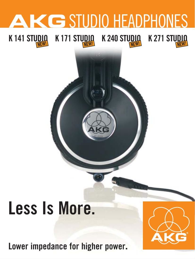 akg k 141 studio brochure