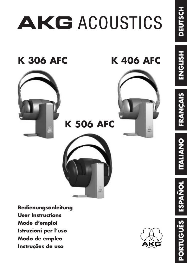 akg k 306 afc owners manual