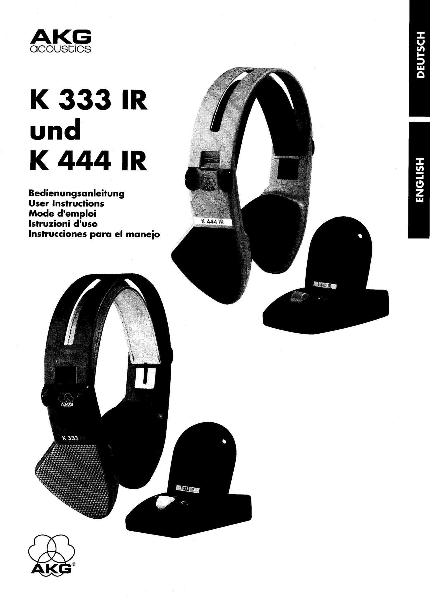 akg k 333 ir owners manual