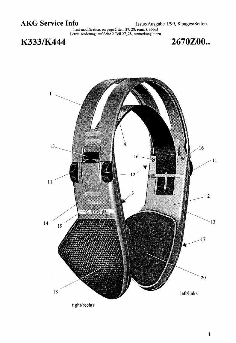 akg k 333 service manual