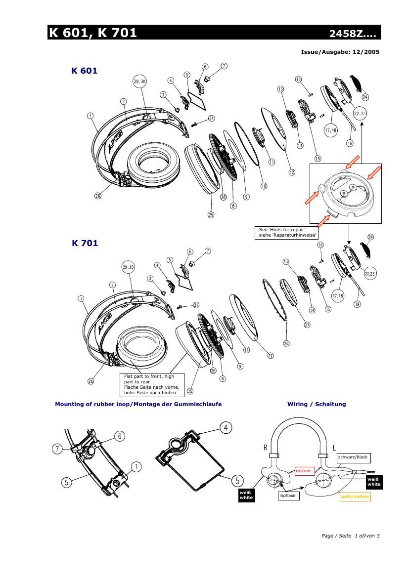 akg k 601 service manual