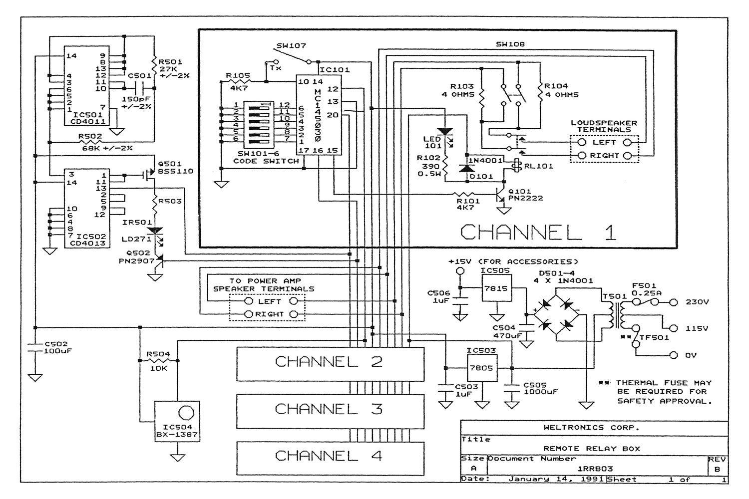 Amc RSS 14 avs schematics