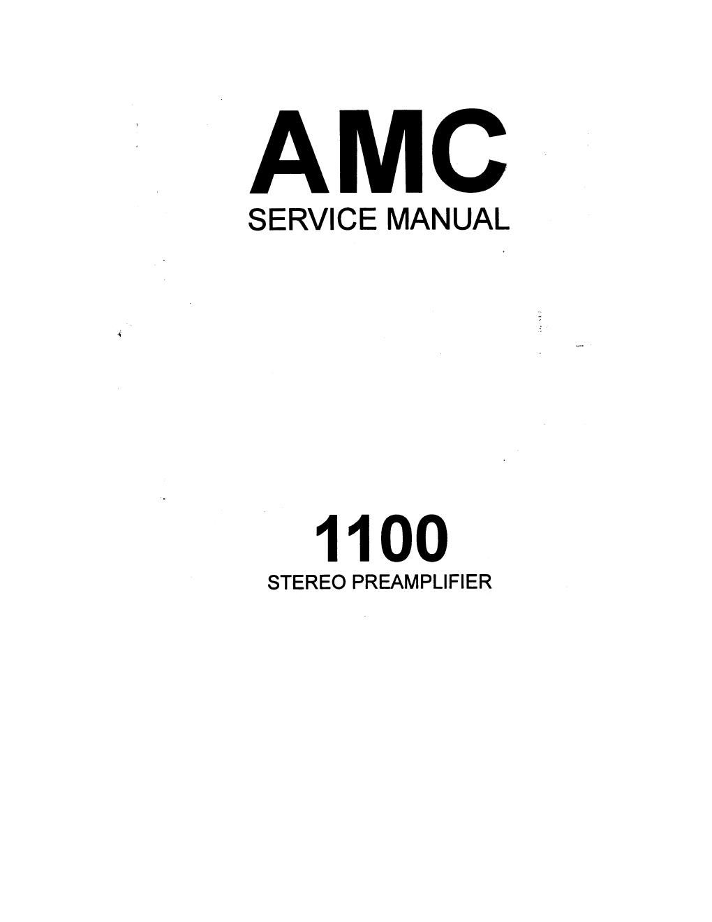 amc 1100 service manual