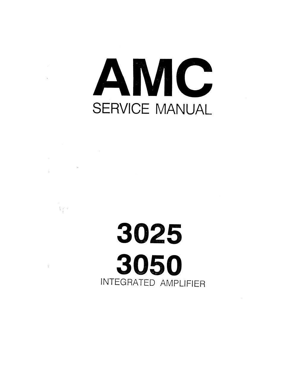 Amc 3025 3050 int service manual