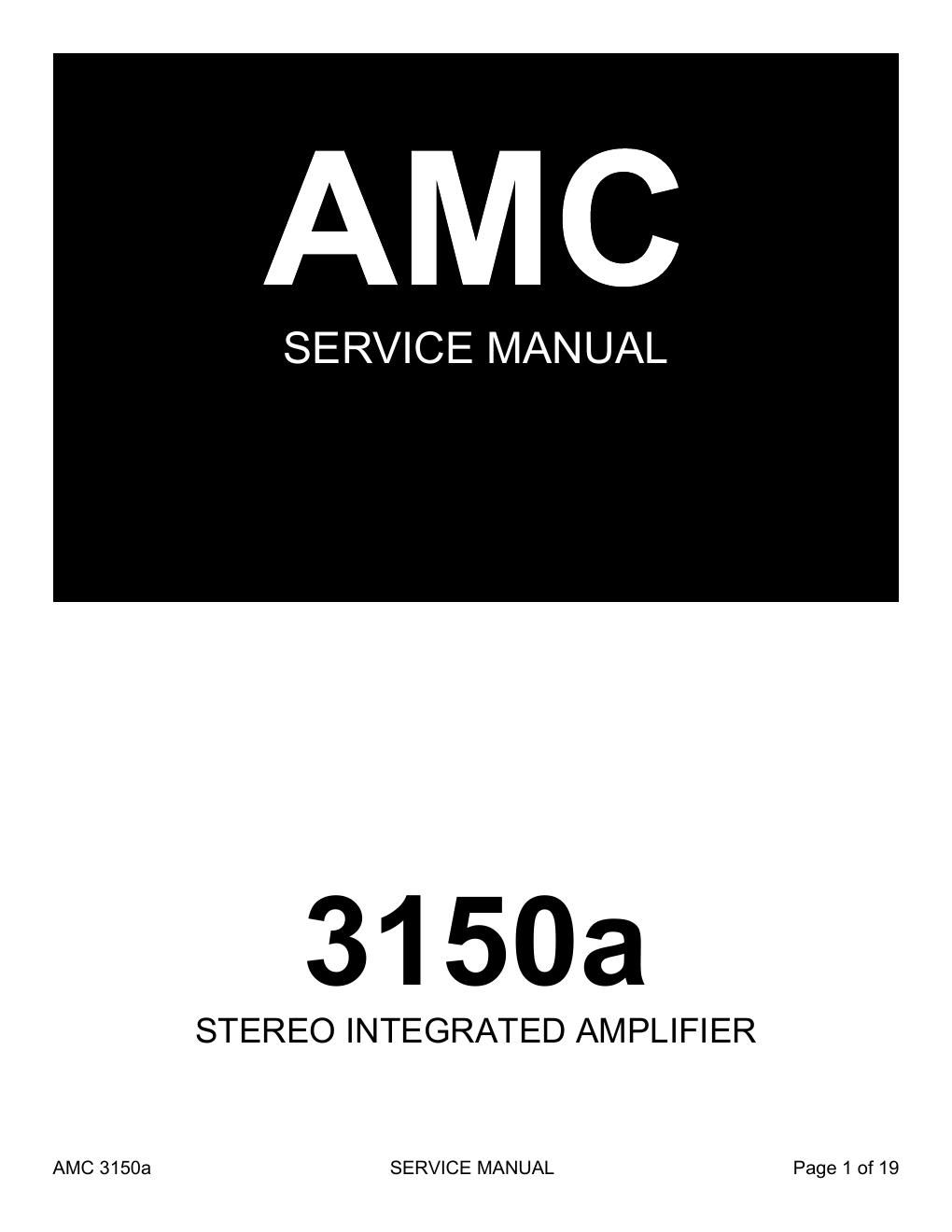 amc 3150 a service manual