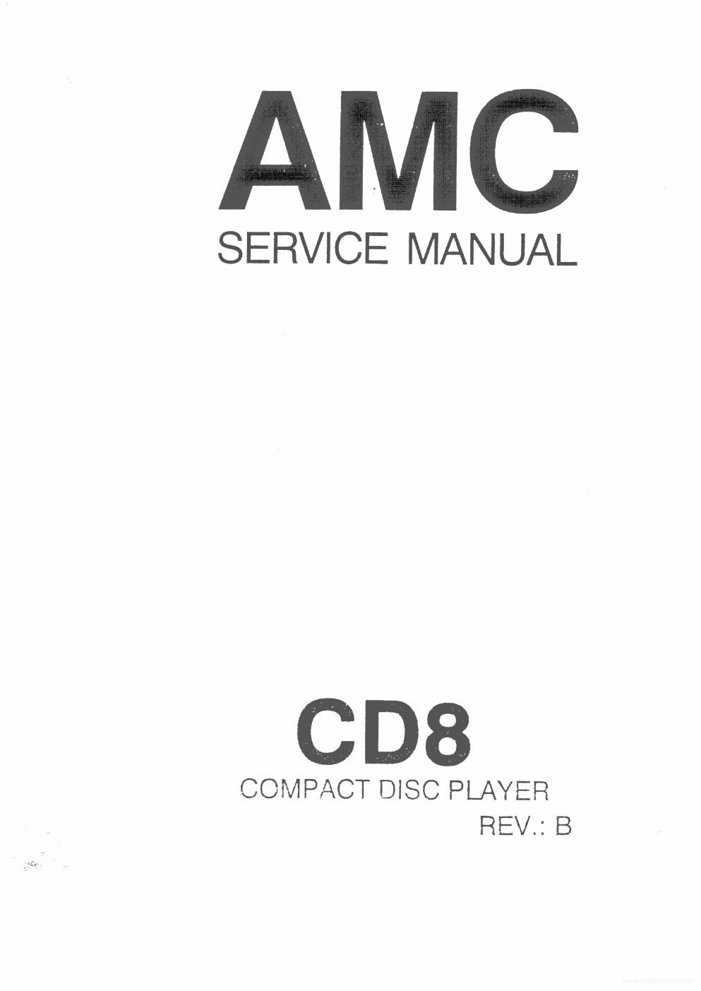 Amc CD 8B cd service manual