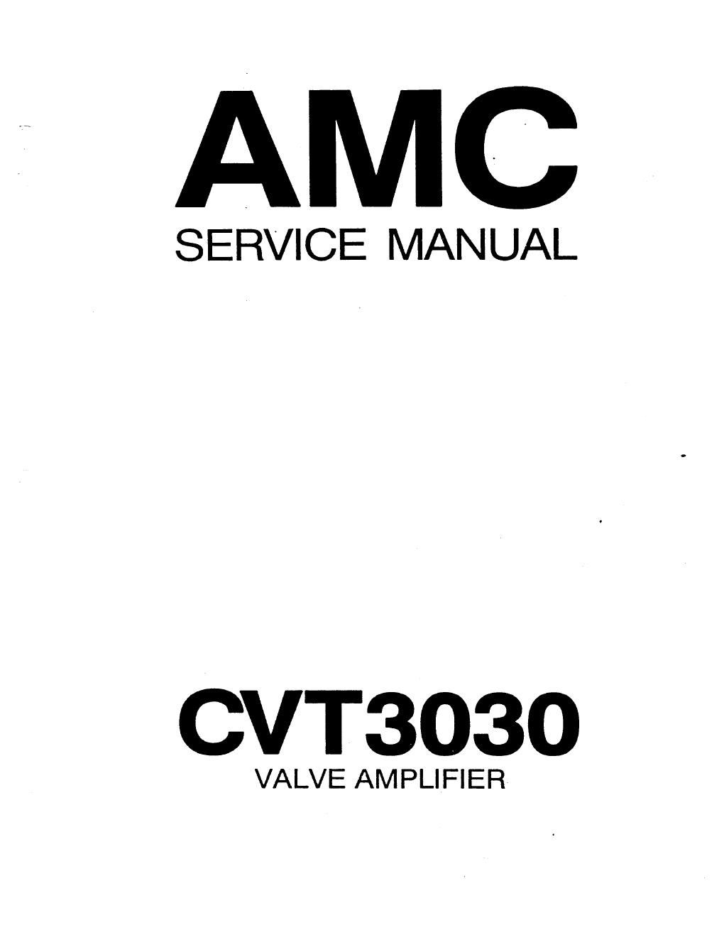 amc ctv 3030 service manual