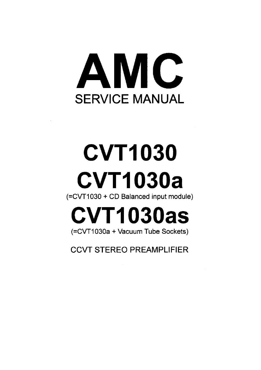 amc cvt 1030a