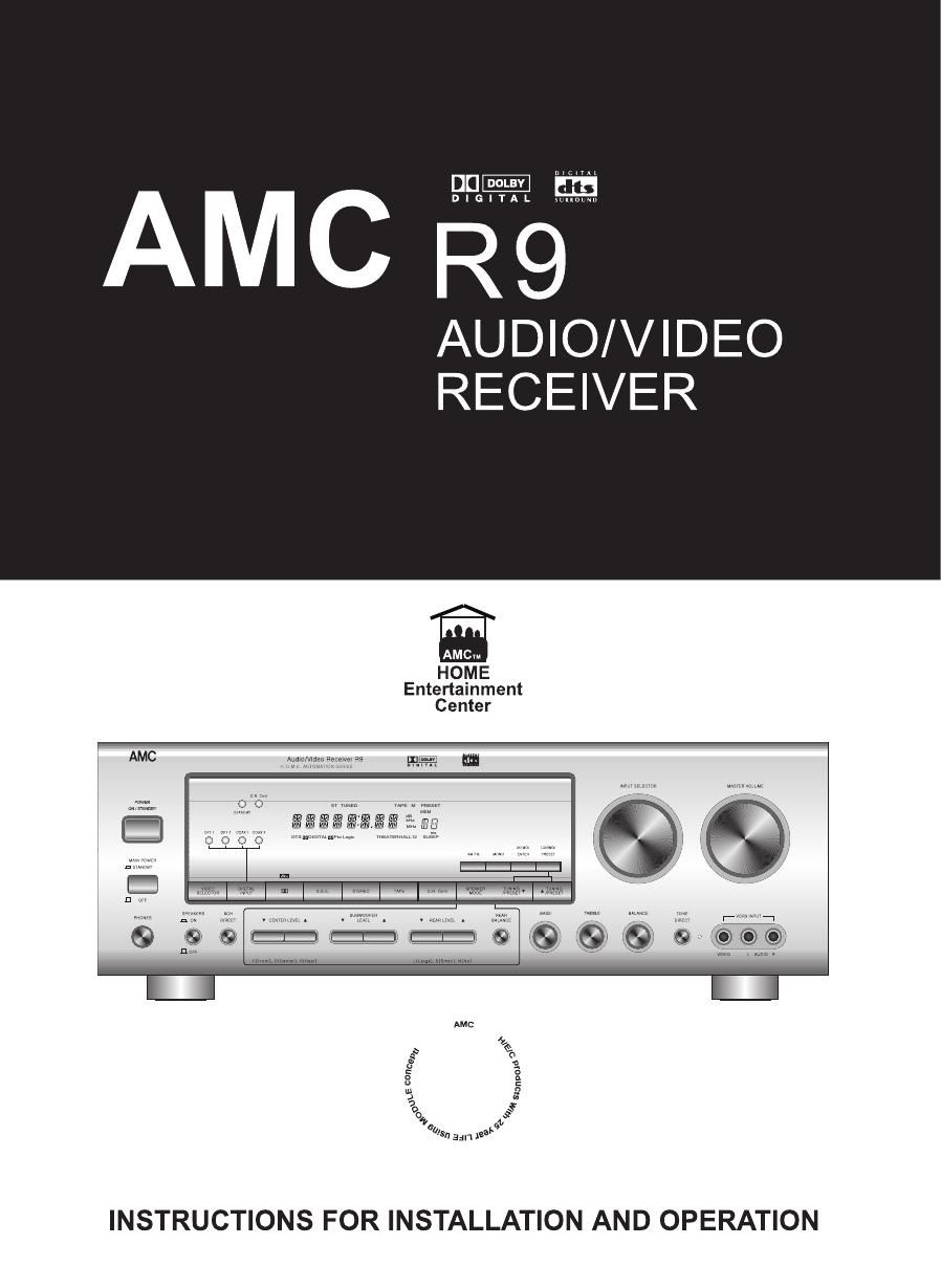 amc r 9 owners manual