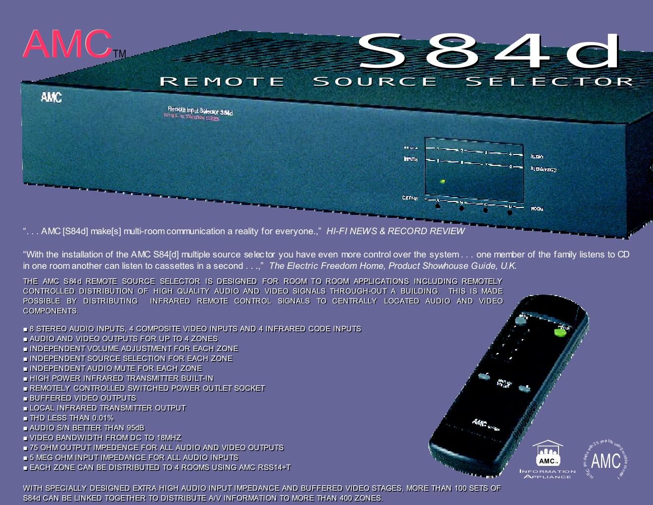 amc s 84 d brochure