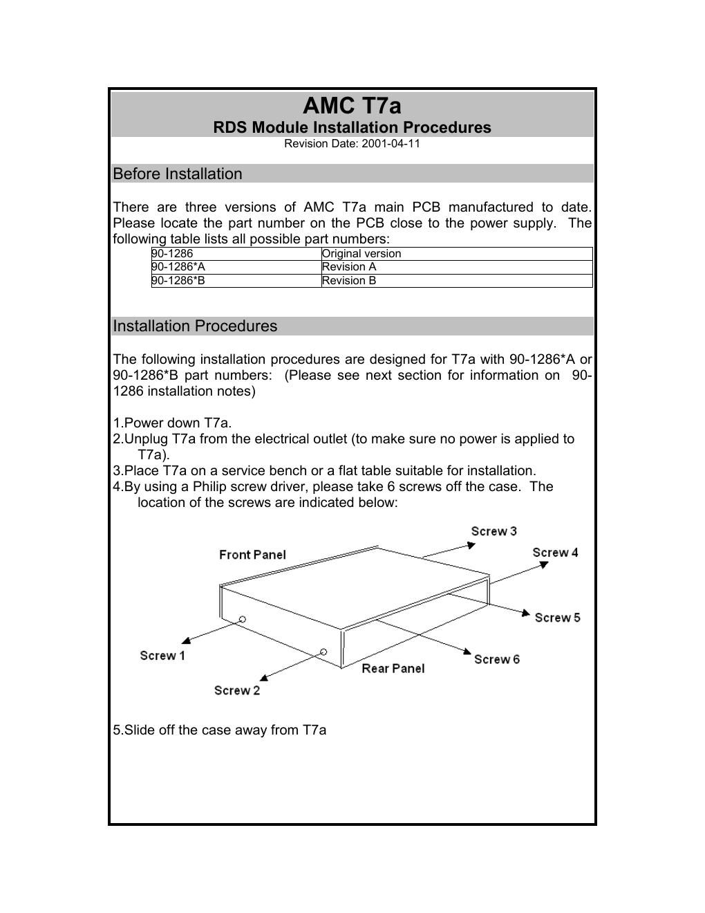 amc t 7 a service manual