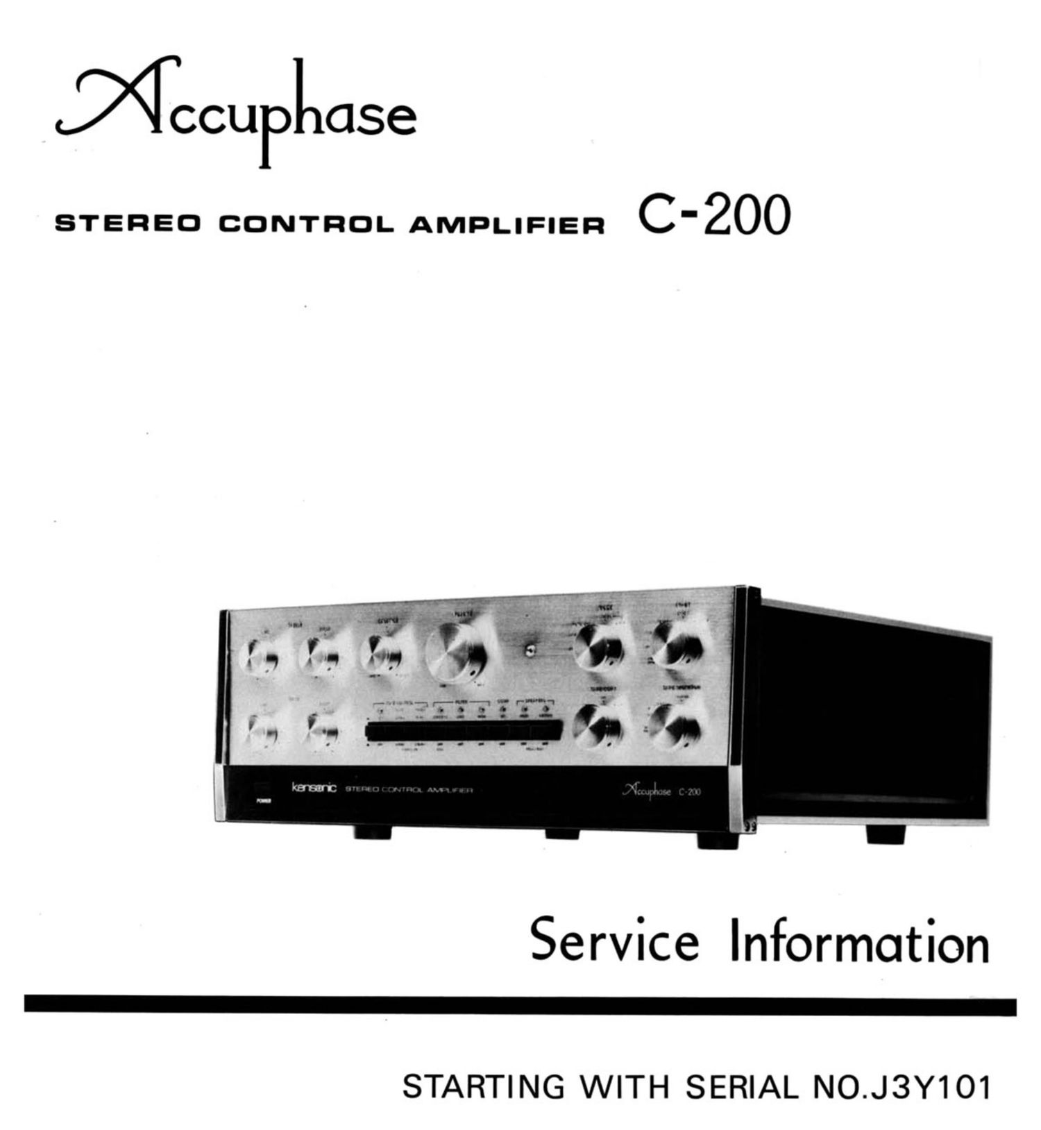 Accuphase C 200 Service Manual