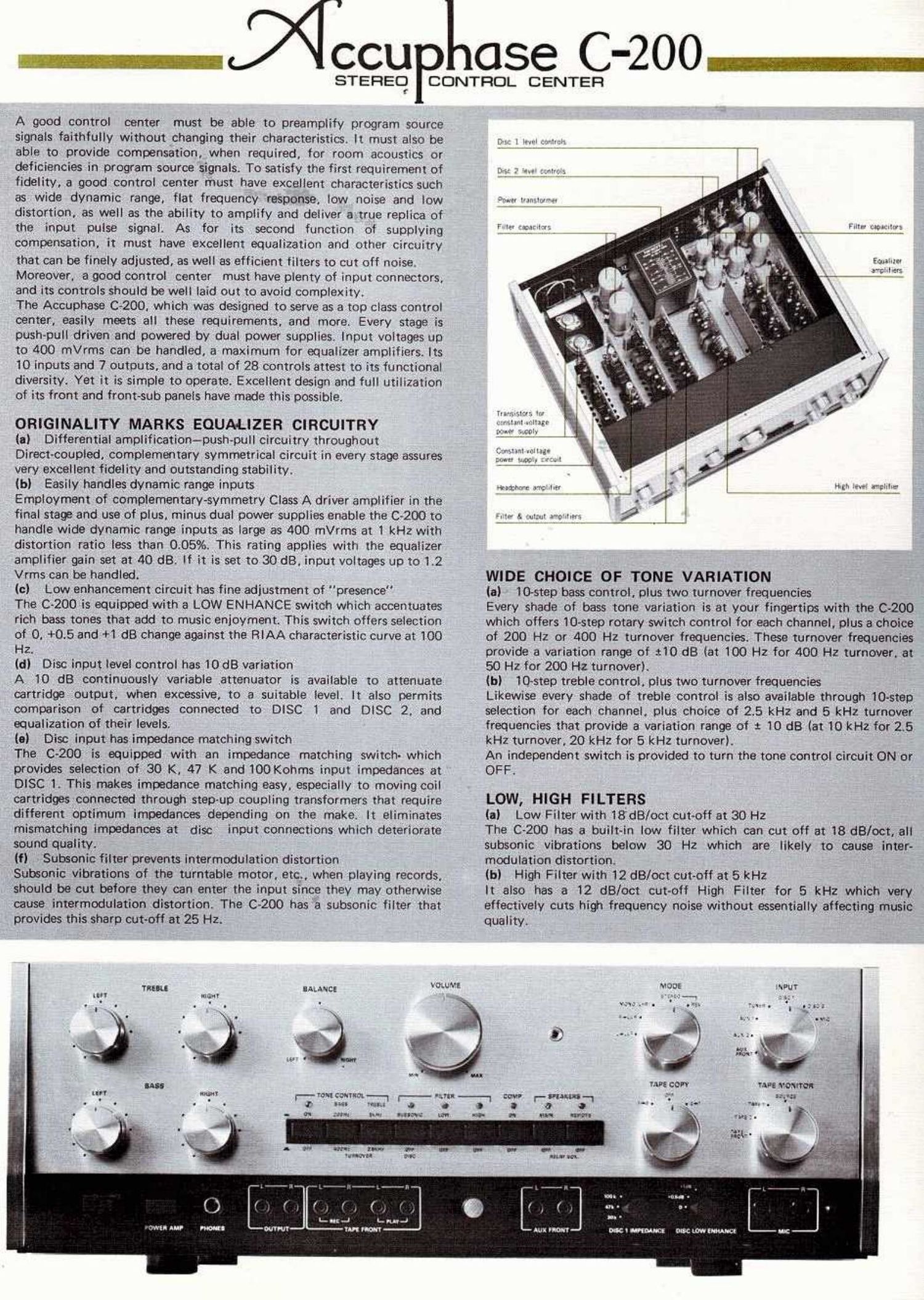 accuphase c 200 brochure