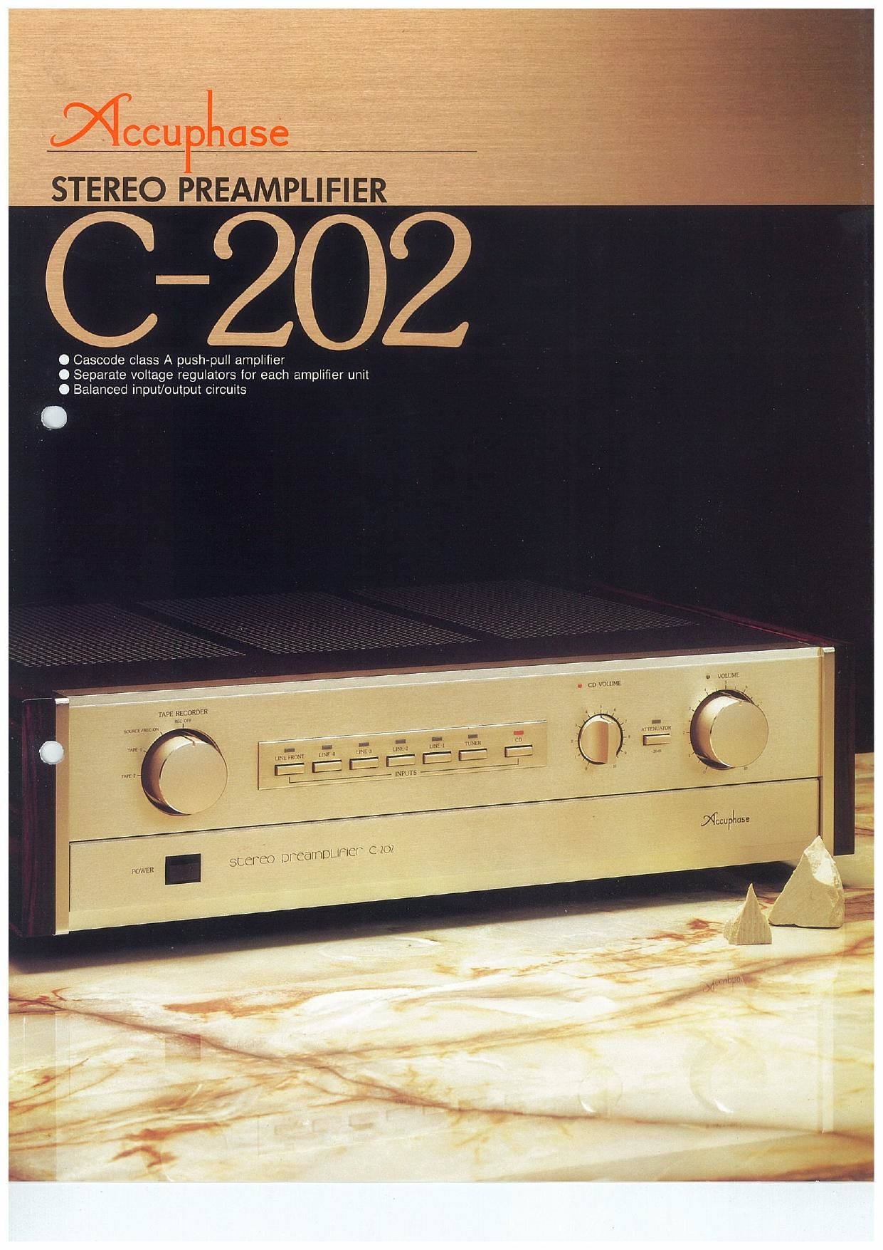 Accuphase C 202 Brochure