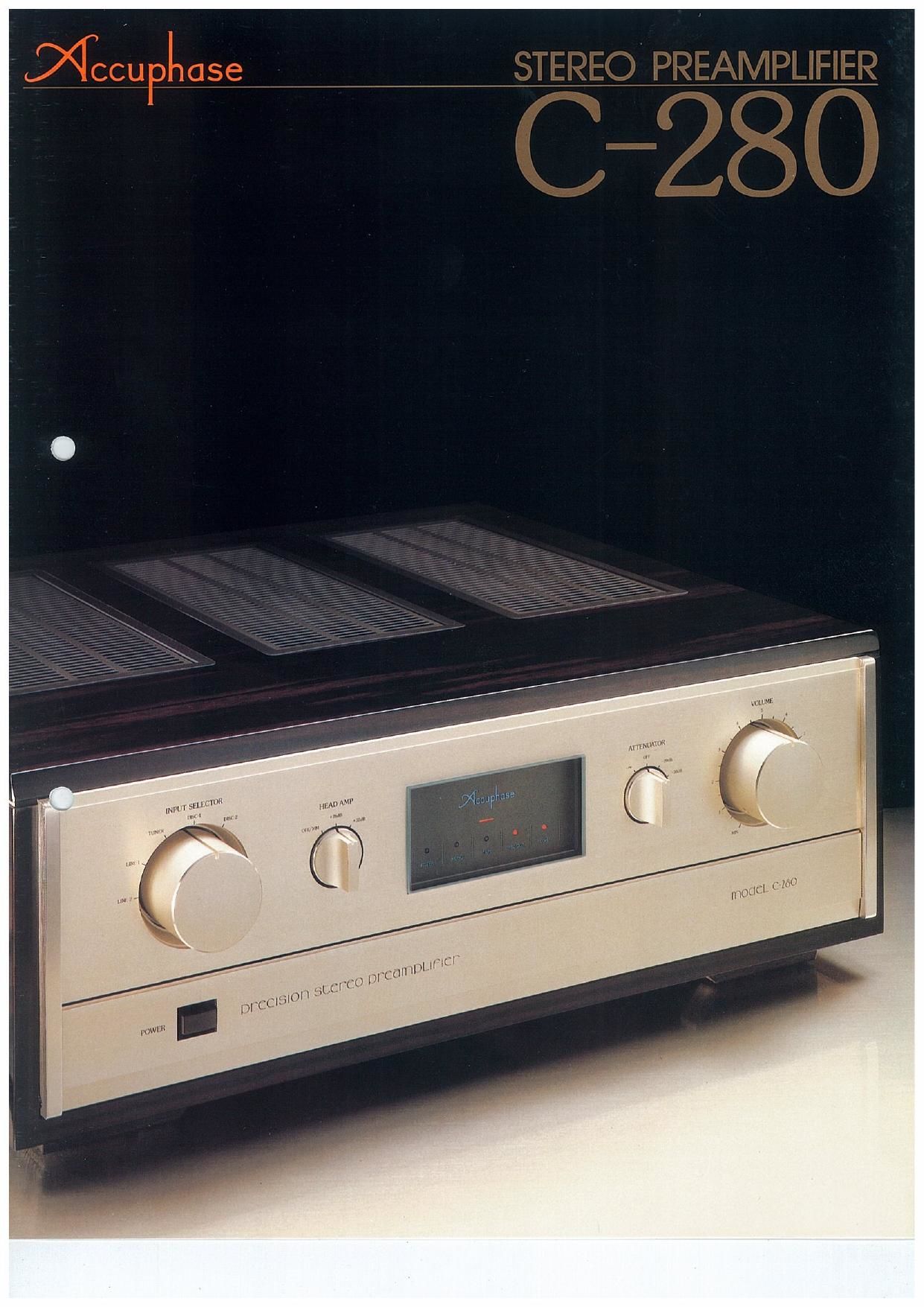 Accuphase C 280 Brochure