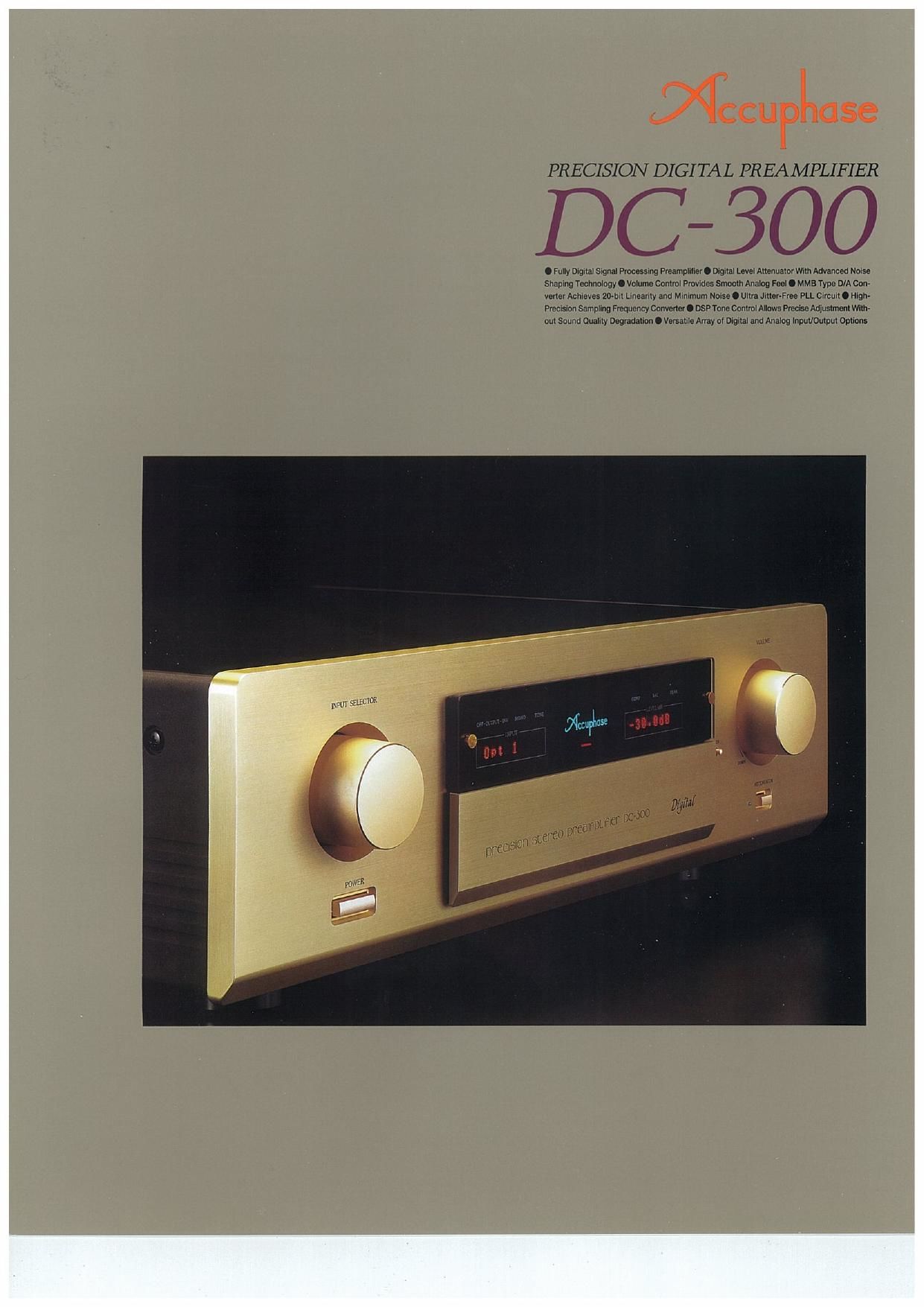 Accuphase DC 300 Brochure