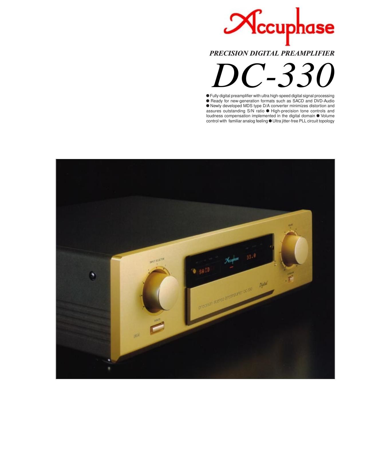 Accuphase DC 330 Brochure