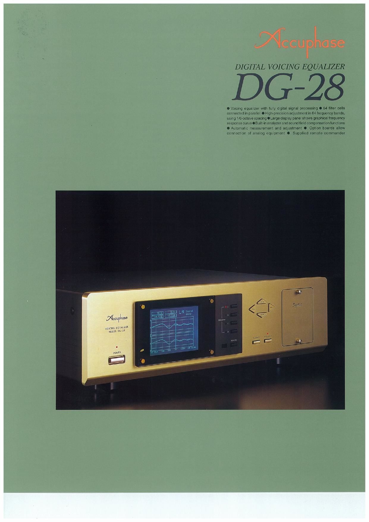 Accuphase DG 28 Brochure
