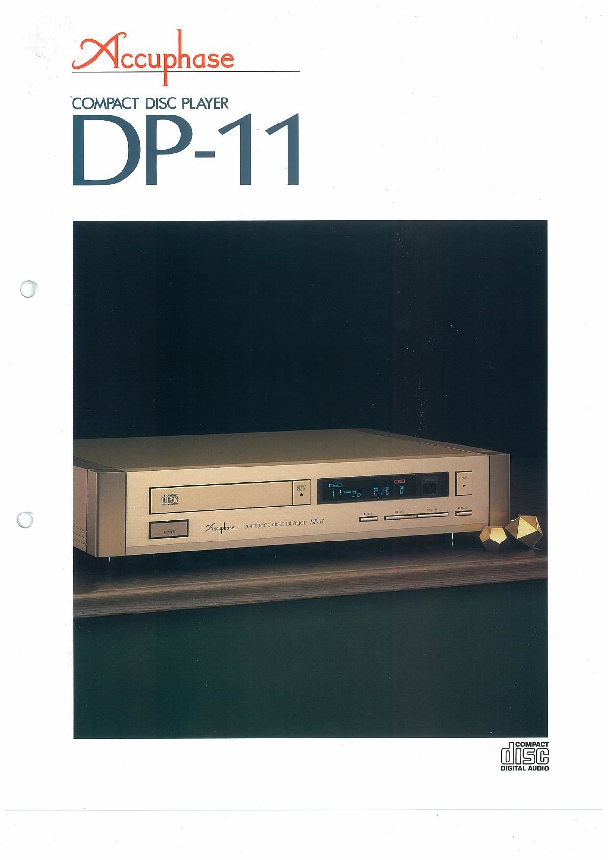 Accuphase DP 11 Brochure