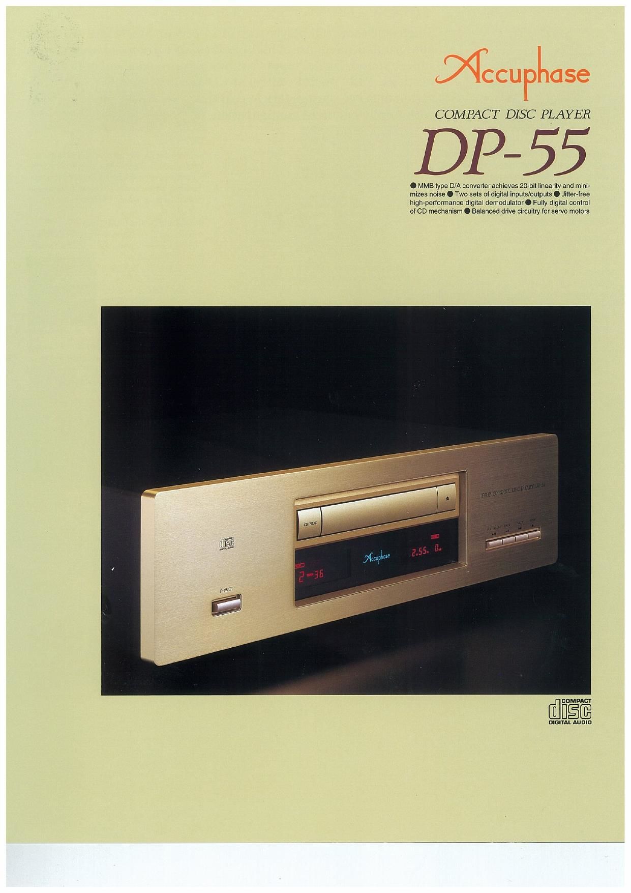 Accuphase DP 55 Brochure