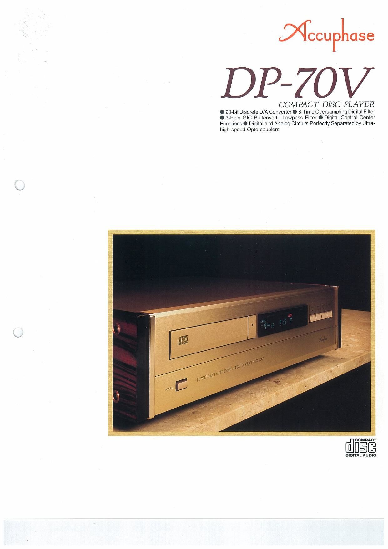 Accuphase DP 70 V Brochure