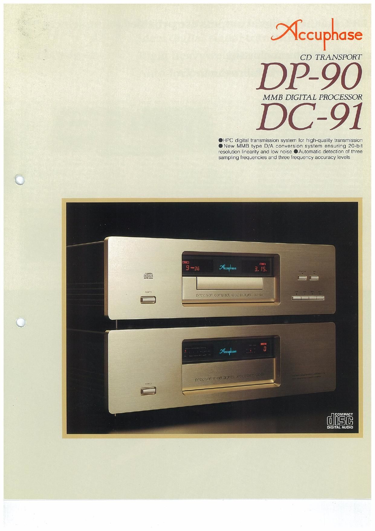 Accuphase DP 90 Brochure