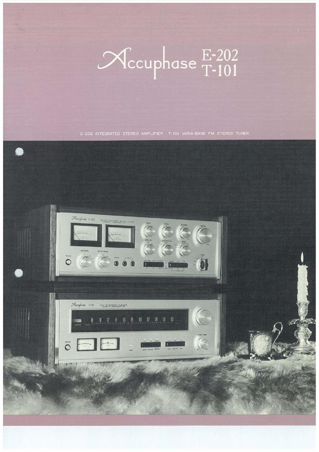 Accuphase E 202 Brochure