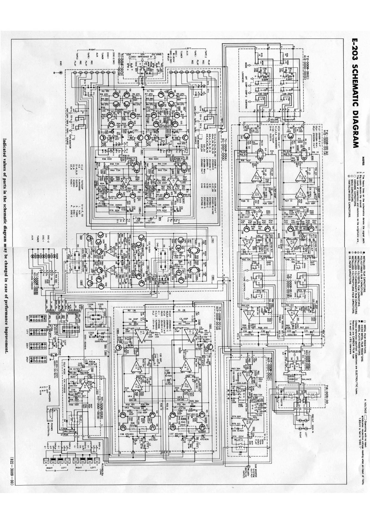 Accuphase E 203 Shematic